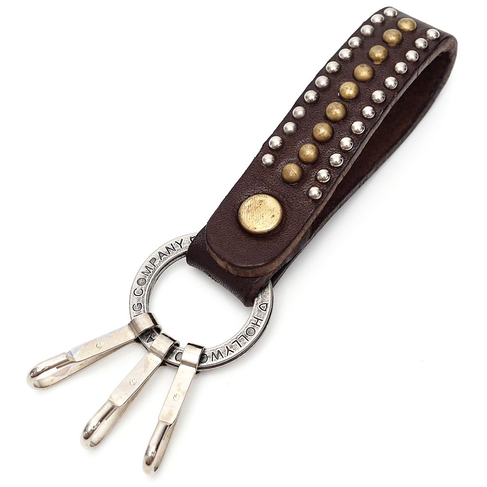 HTC タグキーホルダー ピンクストーン ブラック N&J 付き 正規取扱店 HTC(Hollywood Trading Company) N&J Ring Key