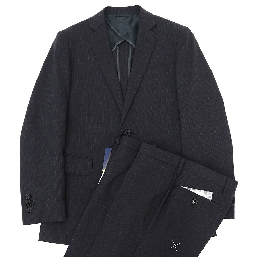 新品未使用タグ付きTHE SUIT COMPANY 紺　スーツ上下セット　S 25d38a5041ef5607098a85a5ea7700