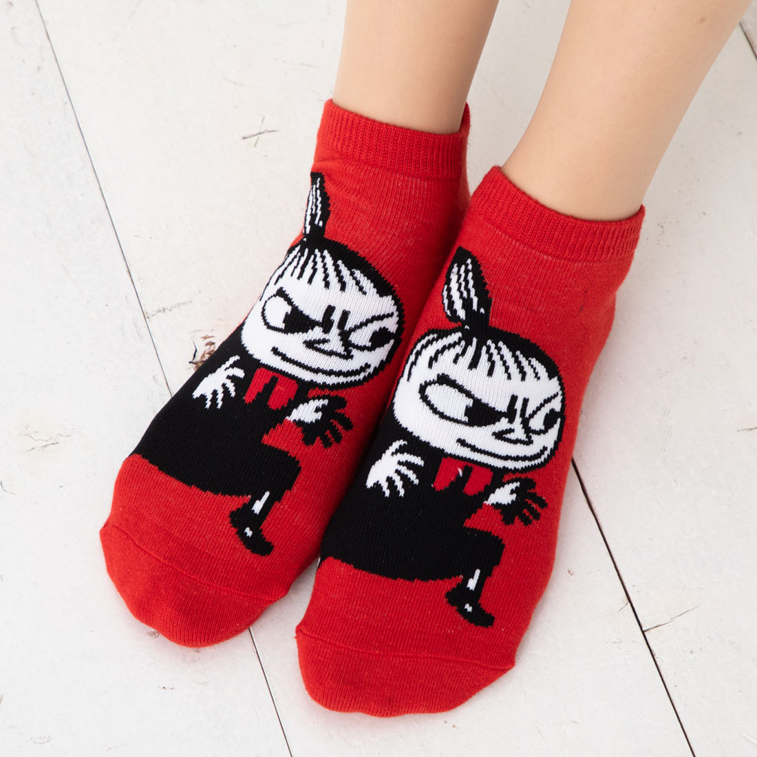 楽天市場 Moomin リトルミイ そろり スニーカー丈ソックス 23 25cm ムーミン キャラクター 靴下 Little My レディース 靴下専門店 Lops