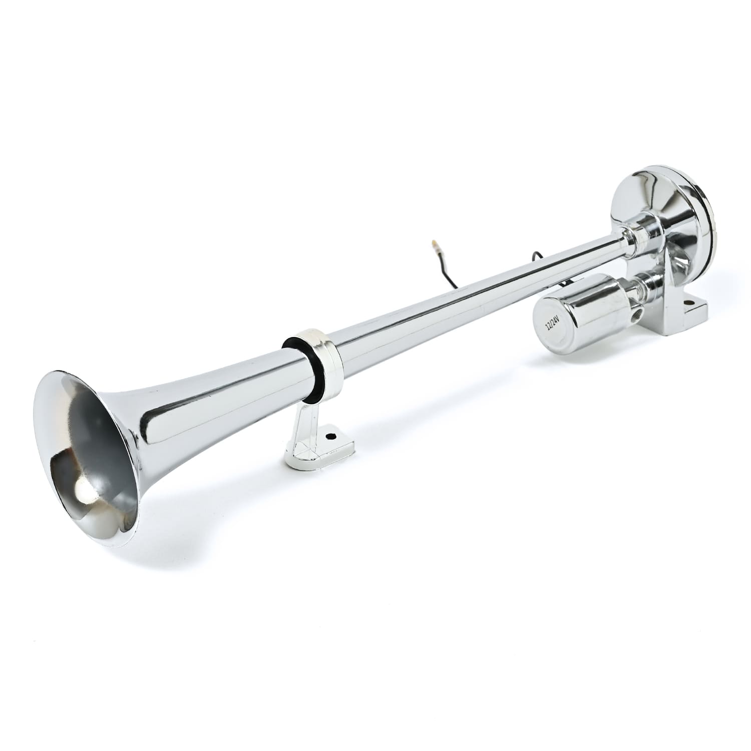 楽天市場】3連 エアーホーン シルバーメタリック 12V 24V ホーン