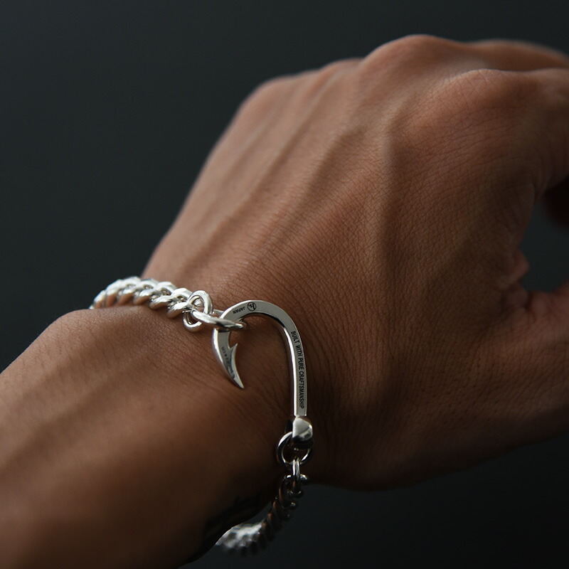楽天市場 Hookz 釣り針ブレスレットmh シルバー925 喜平チェーン ネックレス メンズ レディース シルバーアクセサリーブランド日本製 Lost And Found