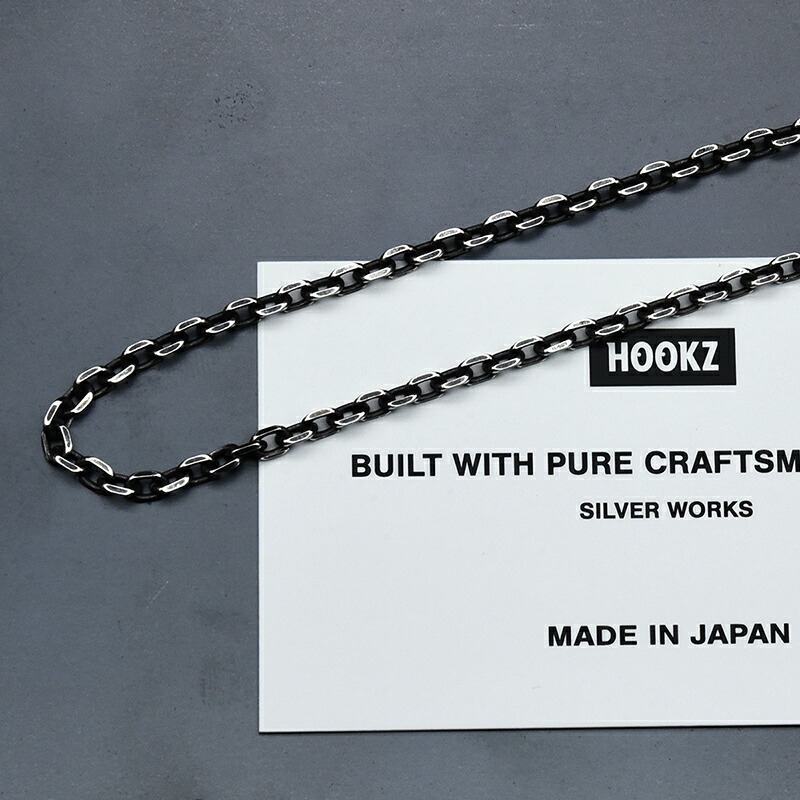 本物新品保証 チェーン3 5mm ネックレス 燻しheavy 日本製 黒ブラック Hookzシルバーアクセサリーブランド シルバー925チェーン Bah Hv002 Www Horizons Vercors Fr