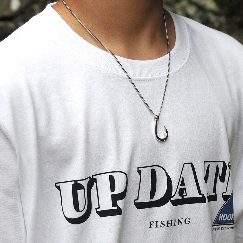 日本製 Hookz 釣り針ネックレス シルバー925 メンズ 釣り人 フィッシュフック ハワイアンジュエリー レディース Sサイズ シルバーアクセサリー ブランドjapan シルバーネックレス へのプレゼント ギフトにもおすすめ