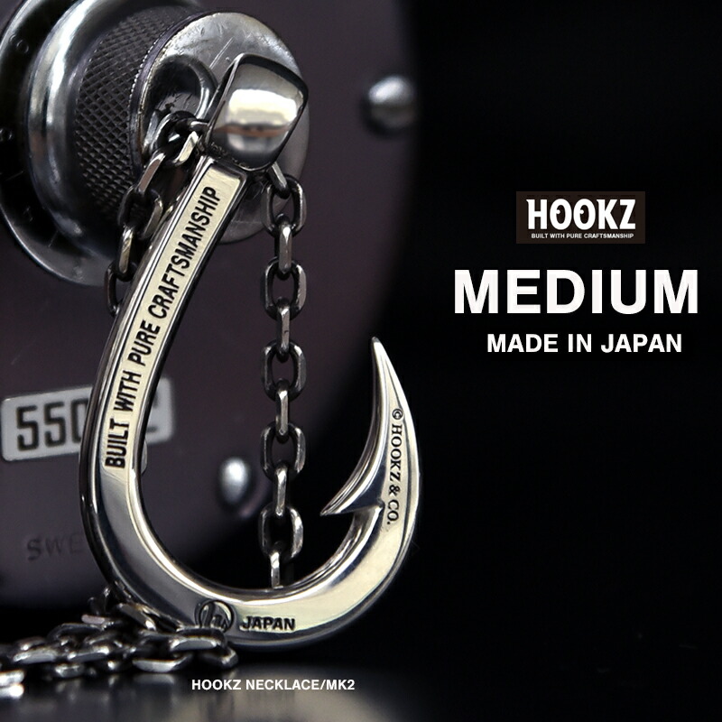 楽天市場】日本製 HOOKZ タイニー釣り針ネックレス シルバー925
