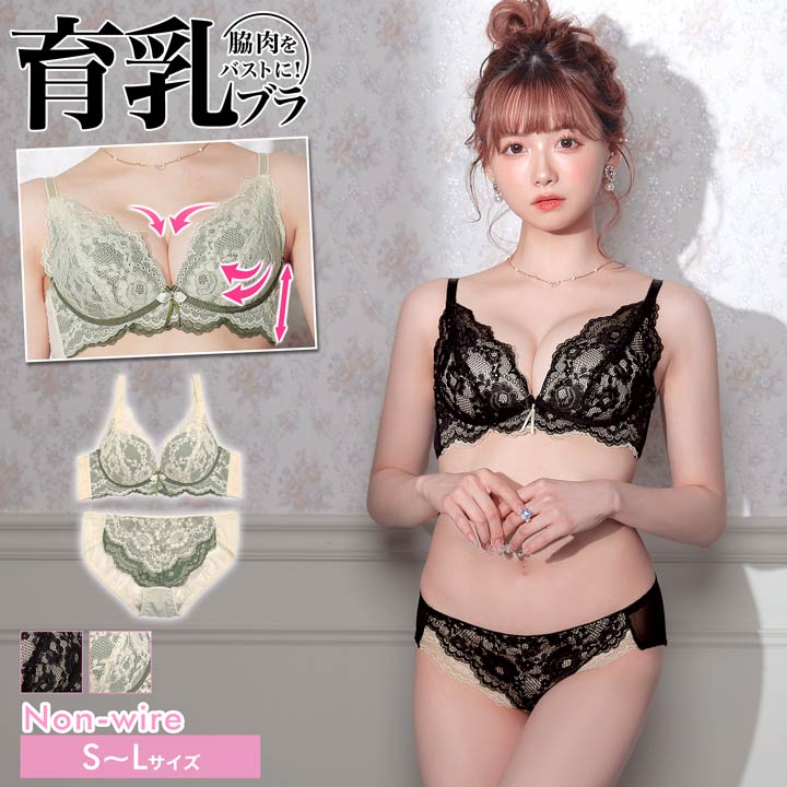 72%OFF!】 育乳ブラジャー 脇高ブラジャー ショーツ セット 補正下着 ノンワイヤー レーシィ レトロ フラワー 育乳 脇高 ブラジャー  フルバック 脇肉 贅肉 盛りブラ ブラ 下着 レディース qdtek.vn