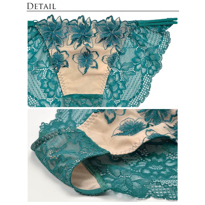 ブラジャー ショーツ 選べる Or フラワー フルバック バック透け Tバック グロッシィ ストリング