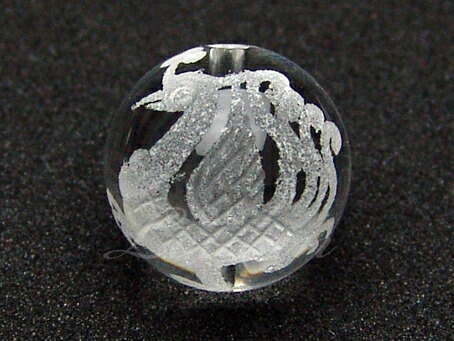 楽天市場】手彫り水晶 朱雀 16ミリ クォーツ 鳳凰 パワーストーン