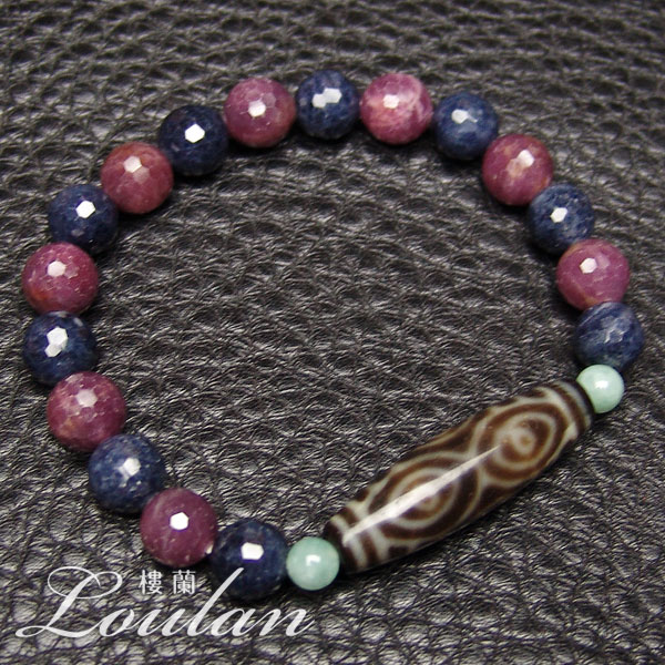 【美品✨️】【龍眼天珠】ルビー ブレスレット 楽天市場】【一点物】翡翠と九眼天珠 成功と繁栄祈願 天珠