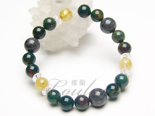 国際ブランド ブレスレット 樓蘭 ロウラン 天然石 パワーストーン 天然石 ブレスホビー 2103 10 007 0 黒翡翠10mmaaa ゴールドルチル8mmaaa ブラッドストーン8mmaaa パワーストーン ブレスレット ブレス 天珠 ブレスレット ブレス パワーストーン 災いや不幸