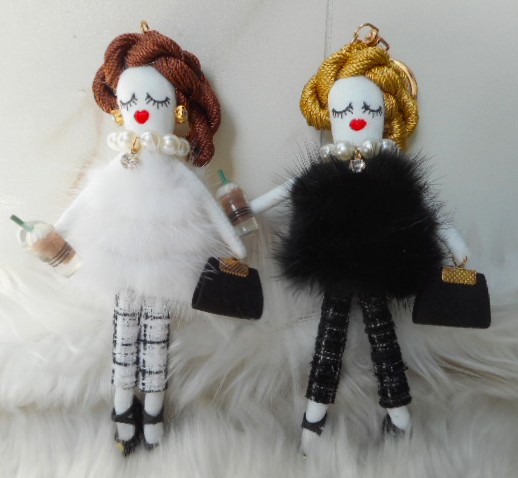 楽天市場】送料無料 ドールチャーム バッグチャーム 人形 女の子