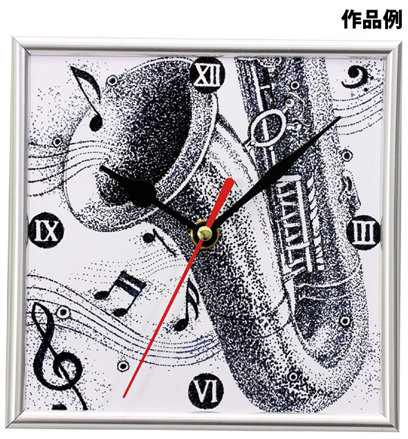 楽天市場 点描フレーム 時計 手作り 時計 図工 工作キット 画材 美術 学校教材宿題 自由研究 ルーペスタジオ