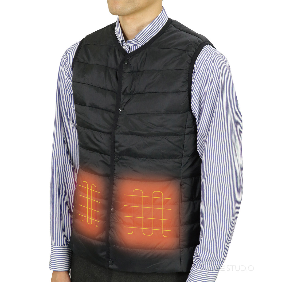 ベスト 電器 ヒーター メンズ おすすめ ヒートベスト モバイルバッテリー付 レディース M