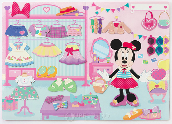 楽天市場 マグネットでぺったんこ ミニーのきせかえ ミニーマウス ディズニー かわいい 知育玩具 絵本 磁石 貼る 冷蔵庫 カード ボードゲーム 幼児 女の子 おもちゃ 室内 ルーペスタジオ
