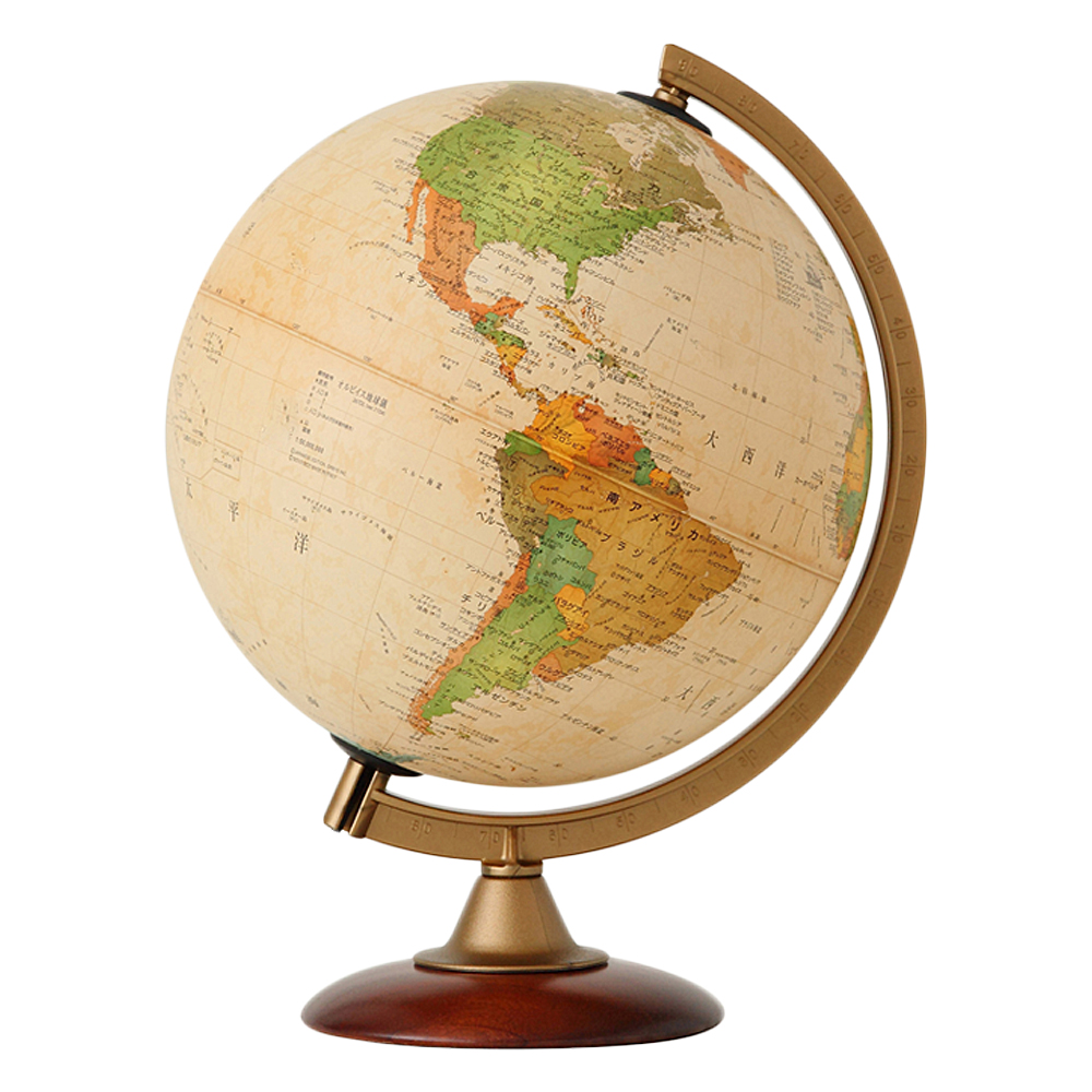楽天市場 地球儀 インテリア アンティーク 子供用 学習 行政図 25cm イタリア製 ルーペスタジオ
