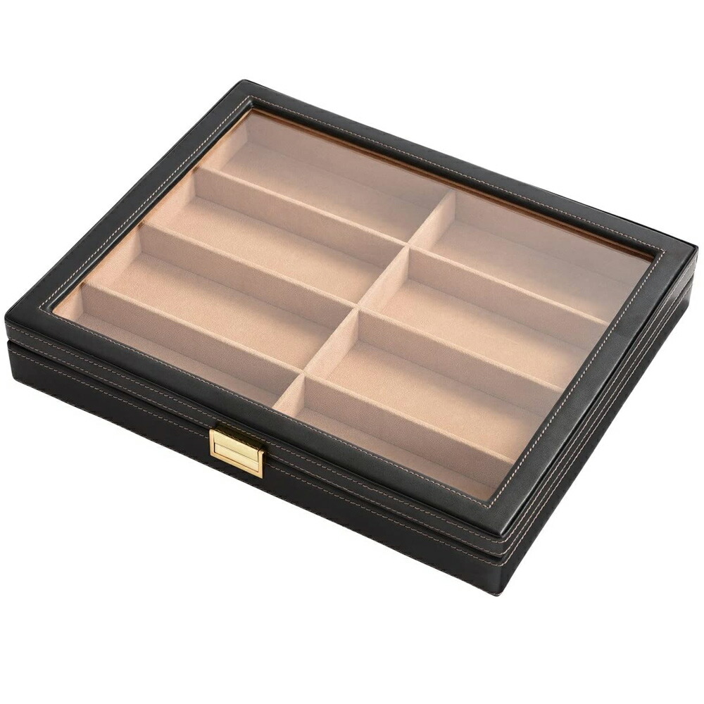 めがね おすすめ 革 ケース 合皮 メガネ メガネ入れ メガネケース ケース メンズ シニア サングラス 人気 眼鏡 8本用 おしゃれ 収納 雑貨 合皮 革 男性 メンズ 還暦祝い ルーペスタジオ