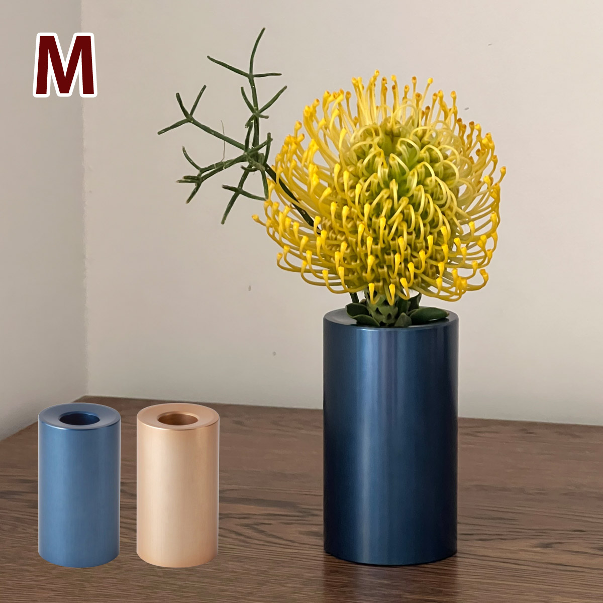 花瓶 一輪挿し オブジェクト Object M おしゃれ フラワーベース ペン立て インテリア アンティーク アルマイト メタル調 プレゼント 19,525円