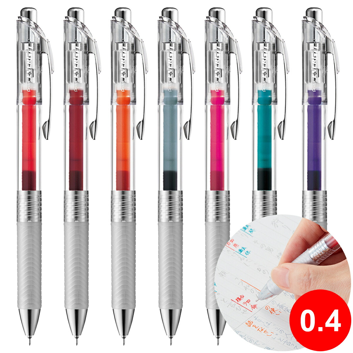 Pentel Pentel Ballpoint Pen, Energy Gel Infree, 0.4mm, Extra Fine Stationery, Stationery, Writing Tool, Business Office, School Recommended, Popular, Easy to Write