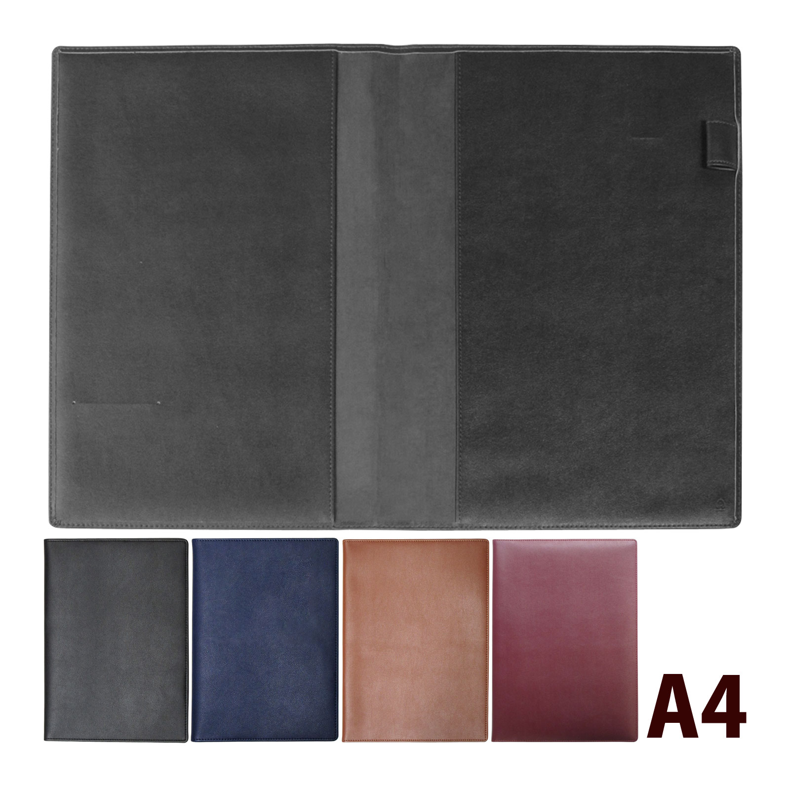 楽天市場】A4 ノートカバー 合皮製 シンプル ビジネス フェイクレザー