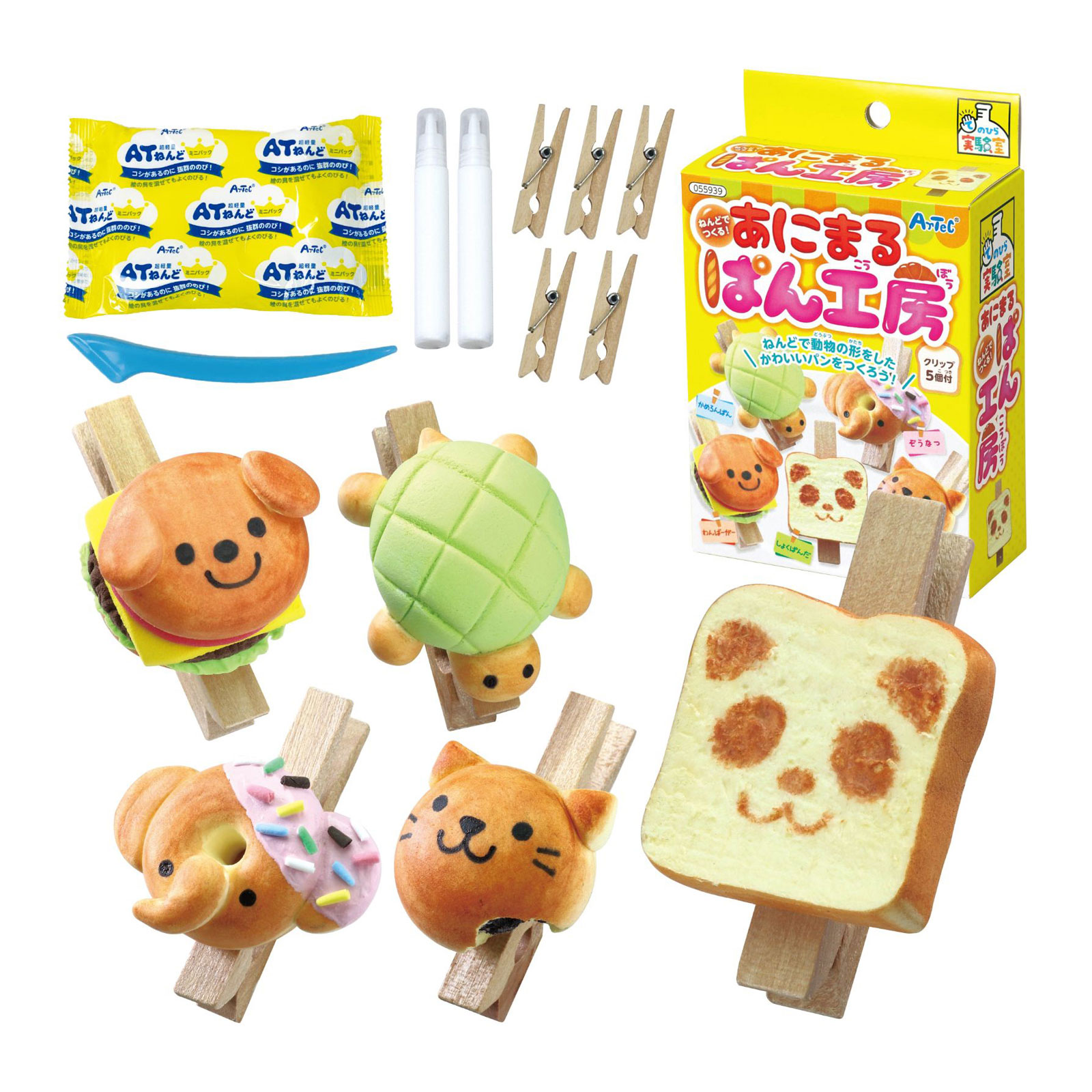 楽天市場 工作キット 小学生 ねんどでつくる あにまるぱん工房 パン スイーツ 手作り セット 知育玩具 おもちゃ 室内 夏休み 粘土 自由研究 女の子 かわいい ルーペスタジオ