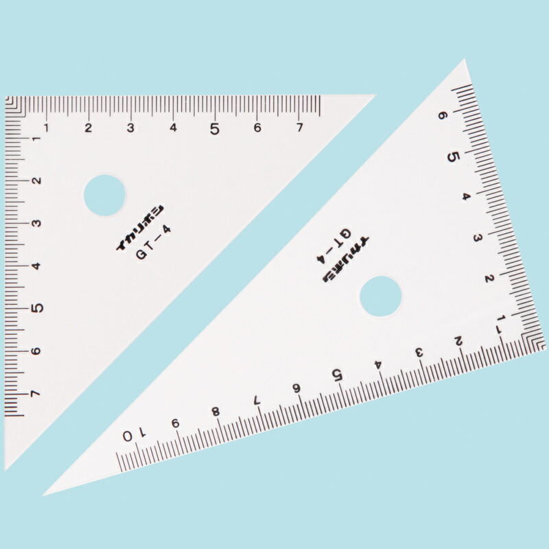 楽天市場 三角定規 10cm0スタート 算数 学習教材 定規 小学生 文具 ルーペスタジオ