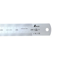 イモノ尺 シルバー 2m 20伸 cm表示 18600 測定 工具 直尺 定規 DIY さし イモノ尺 シンワ測定