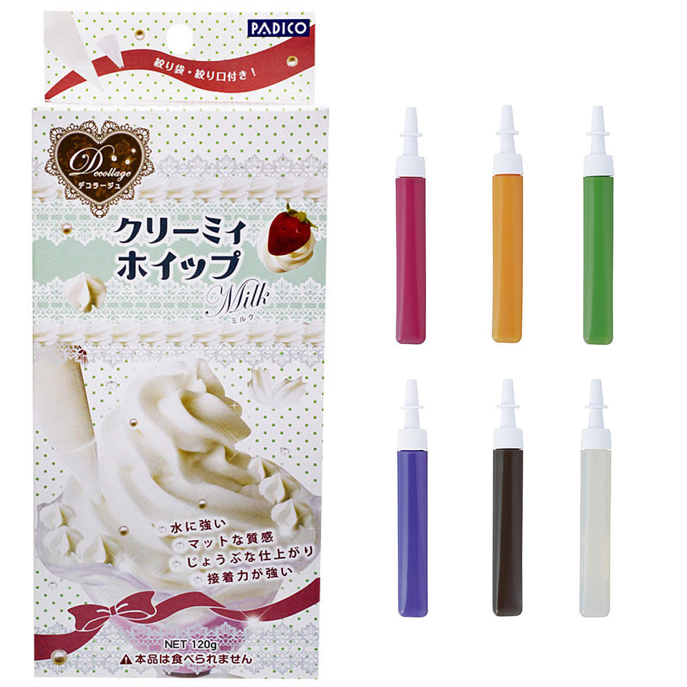 楽天市場】デコクリームソース4色+クリーミィホイップセット 手作り