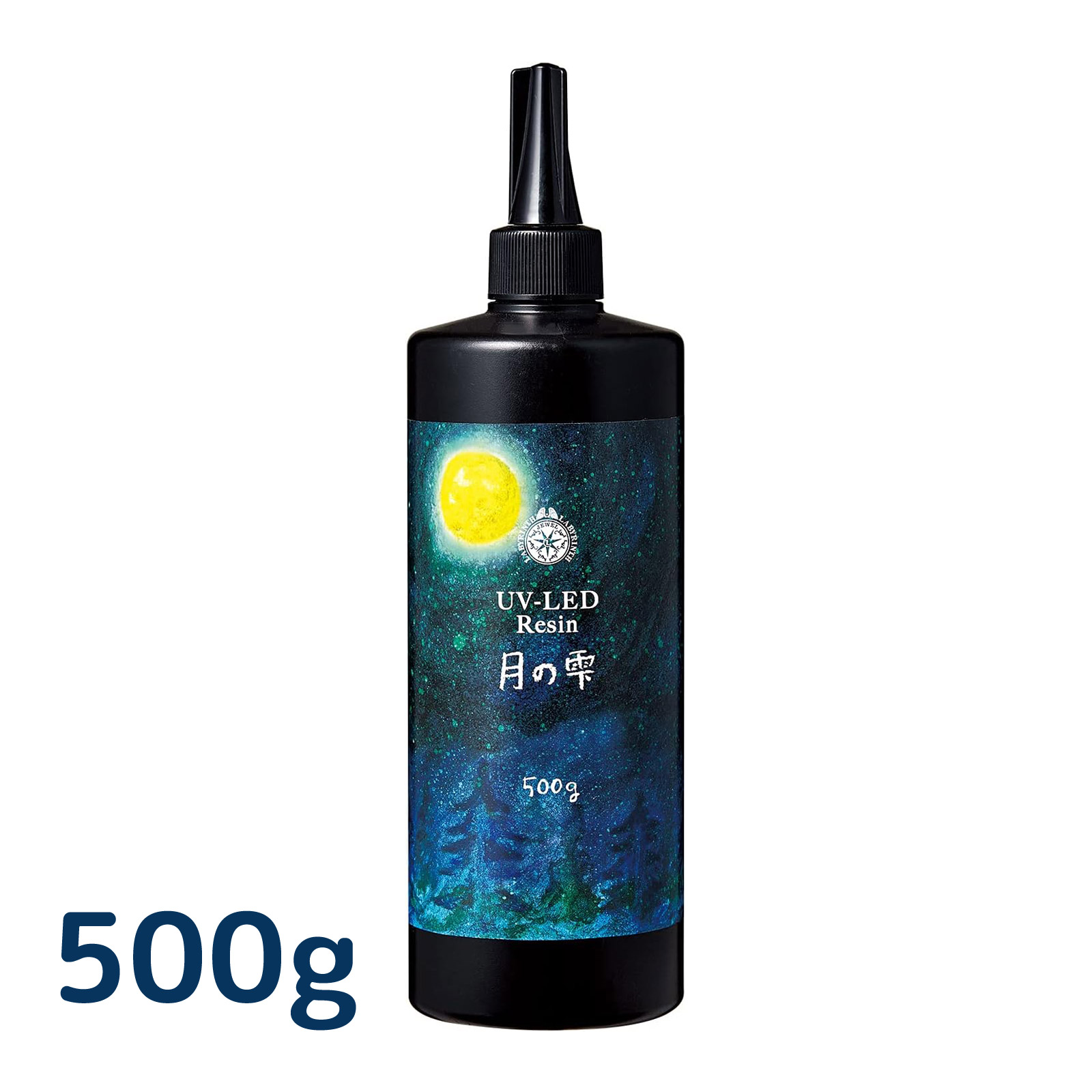 レジン液 月の雫 ハード 500g パジコ 紫外線硬化接着剤 UVレジン LED 透明 手作り 工作 ハンドメイド アクセサリー クラフト ホビー 人気｜ルーペスタジオ