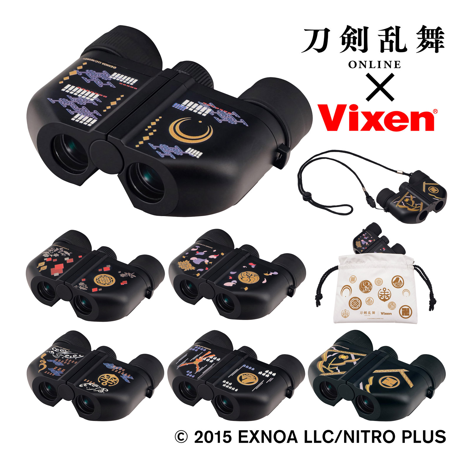 ［8/3発売］Vixen ビクセン 双眼鏡 at6 M6&times;18 刀剣乱舞 6倍 18mm コンパクト 軽量 観劇 コンサート ライブ 舞台 美術館 博物館 刀剣鑑賞 刀剣乱舞グッズ PFMコート｜ルーペスタジオ