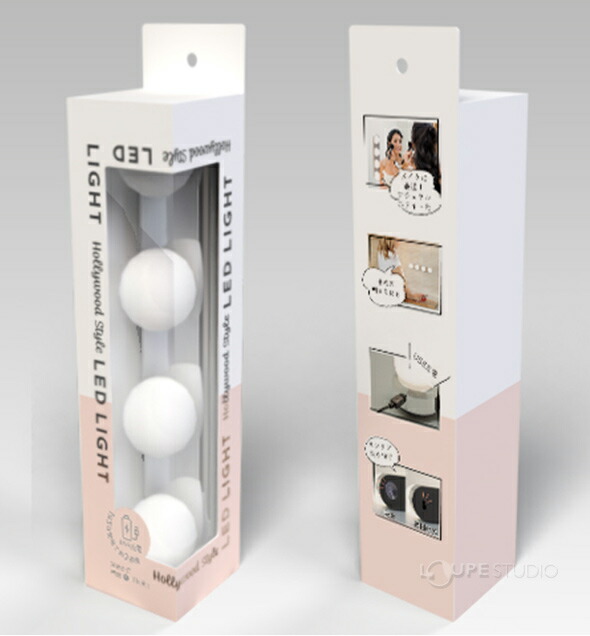 楽天市場 ナタリー ハリウッドスタイル ミラー用 Ledライト つける 鏡用 照明 Usb充電式 コードレス おすすめ メイク おしゃれ 吸盤付き クリスマスプレゼント ルーペスタジオ