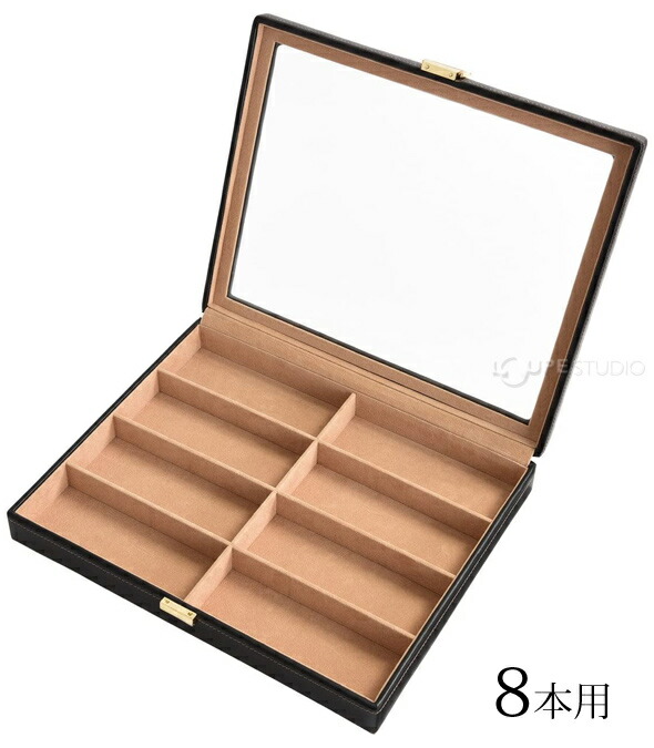 めがね おすすめ 革 ケース 合皮 メガネ メガネ入れ メガネケース ケース メンズ シニア サングラス 人気 眼鏡 8本用 おしゃれ 収納 雑貨 合皮 革 男性 メンズ 還暦祝い ルーペスタジオ