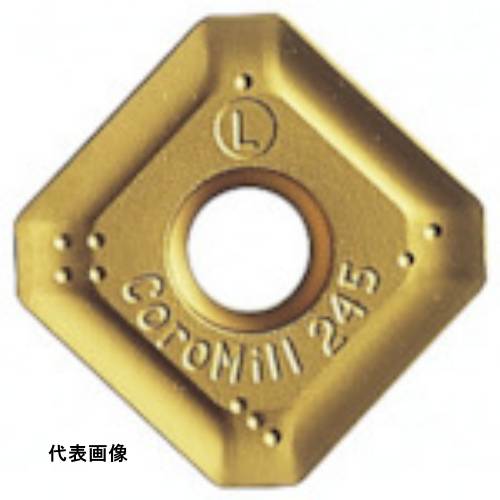 SANDVIK コロミル245 フライス加工用チップ(350) 2030 工具 フライス加工 ミーリングチップ [R245-12 T3 E-ML 2030] 10個セット 送料無料