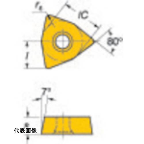 ドリリングチップ SANDVIK コロマントUドリル用チップ(360) 235 [WCMX 06 T3 SR-56 235] 10個セット 送料無料｜ルーペスタジオ