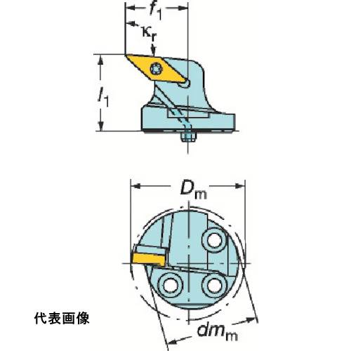 工具ターニングホルダー SANDVIK コロターンSL コロターン107用カッティングヘッド(410) [570-SVLBL-25-16-LF] 販売単位：1 送料無料｜ルーペスタジオ