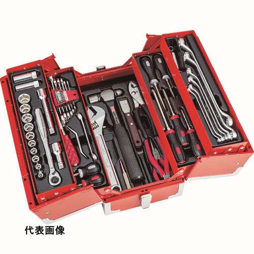 TONE 整備用工具セット ツールセット 差込角12.7mm 56点セットマットブラック [TSA4331BK] 販売単位：1 送料無料｜ルーペスタジオ