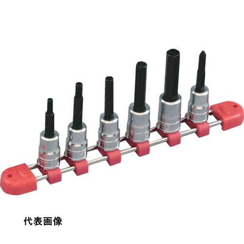 KTC 9.5sq.ロングボールポイントヘキサゴンビットソケットセット[6コ組] [TBT3L06BPH] 販売単位：1 送料無料