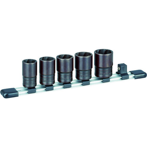 TONE トルネードソケットセット(ホルダー付) 5pcs [HTR405] 販売単位：1 送料無料