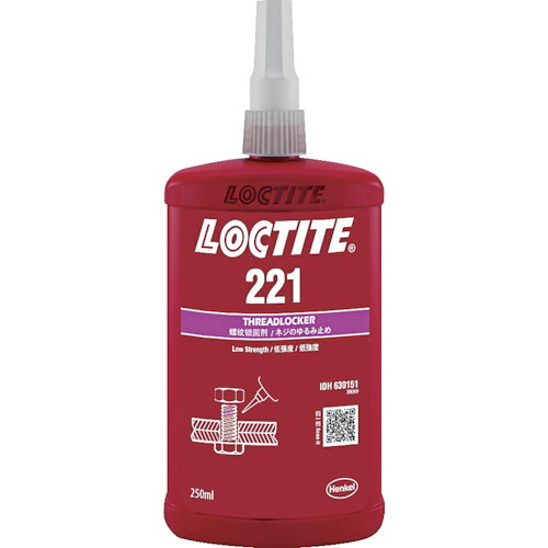 ロックタイト ねじゆるみ止め用接着剤 低強度 221 250ml [221-250] 販売単位：1 送料無料 11,670円