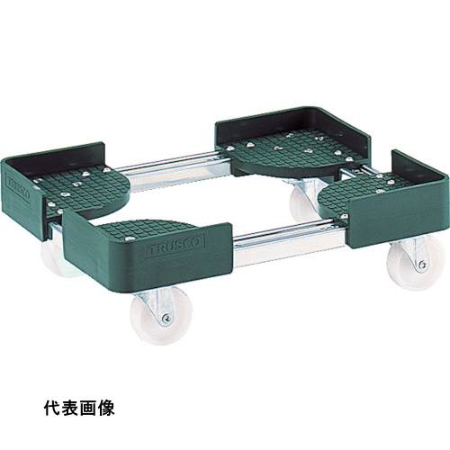 伸縮式 TRUSCO トラスコ中山 伸縮式コンテナ台車 内寸400-500X600-700 SUS製 [FCD-4060SUS] 販売単位：1 送料無料｜ルーペスタジオ