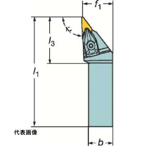 工具ターニングホルダー ダブルクランプホルダ SANDVIK コロターンRC ネガチップ用シャンクバイト(410) 旋盤加工 旋削加工 旋盤加工 [DVJNL 2525M 16] 販売単位：1 送料無料｜ルーペスタジオ