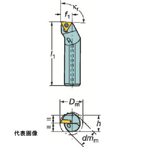 工具ターニングホルダー SANDVIK コロターン107 ポジチップ用ボーリングバイト(210) [A16R-STFCR 11-B1] 販売単位：1 送料無料｜ルーペスタジオ