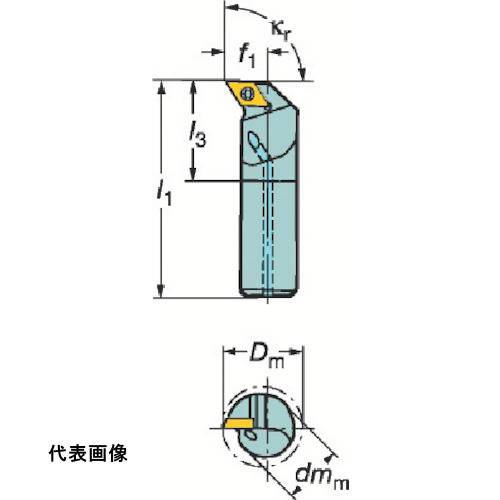 工具ターニングホルダー SANDVIK コロターン111 ポジチップ用ボーリングバイト(430) [F10M-SDUPR 07-ER] 販売単位：1 送料無料｜ルーペスタジオ