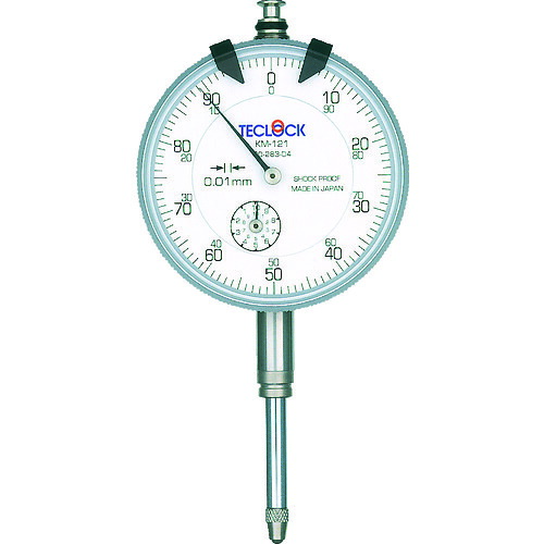 TECLOCK 標準型ダイヤルゲージ 測定範囲0~20mm [KM-121] 販売単位：1 送料無料｜ルーペスタジオ