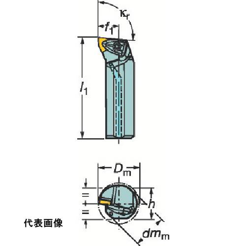 工具ターニングホルダー ダブルクランプホルダ SANDVIK コロターンRC ネガチップ用ボーリングバイト(410) 旋盤加工 旋削加工 旋盤加工 [A25T-DWLNR 06] 販売単位：1 送料無料｜ルーペスタジオ 34,234円