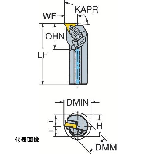 工具ターニングホルダー ダブルクランプホルダ SANDVIK コロターンRC ネガチップ用ボーリングバイト(410) 旋盤加工 旋削加工 旋盤加工 [A32T-DTFNL 16] 販売単位：1 送料無料｜ルーペスタジオ