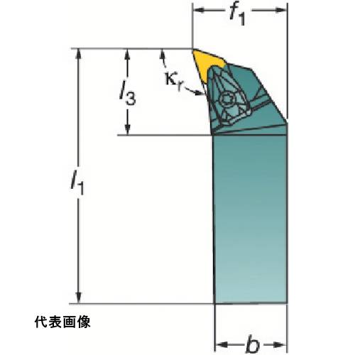 工具ターニングホルダー ダブルクランプホルダ SANDVIK コロターンRC ネガチップ用シャンクバイト(410) 旋盤加工 旋削加工 旋盤加工 [DDHNL2525M1504] 販売単位：1 送料無料｜ルーペスタジオ