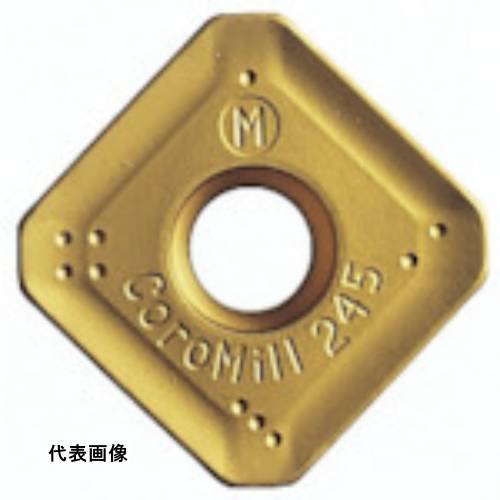 SANDVIK コロミル245 フライス加工用チップ(350) S40T 工具 フライス加工 ミーリングチップ [R245-12T3K-MM S40T] 10個セット 送料無料