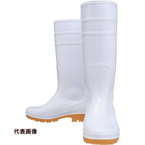 おたふく 耐油長靴ロングタイプ 白 24.5 [JW708-WH-245] 販売単位：1 送料無料