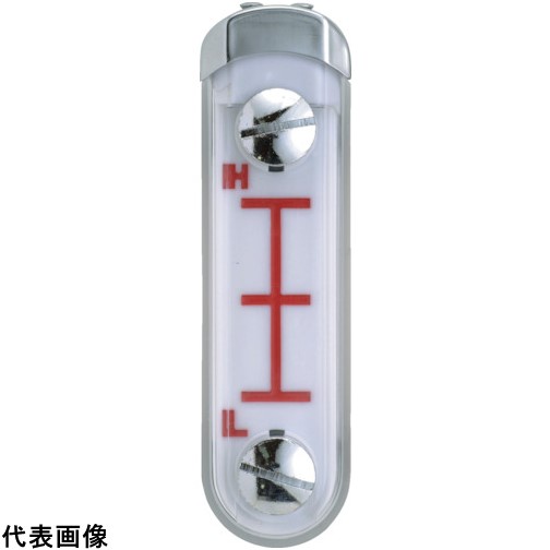 オイルレベルゲージ 光宝 オイルゲージ 新型オイルポット窓 全長192×幅32×厚さ12mm 取付ピッチ150mm [O-3S] 販売単位：1 送料無料