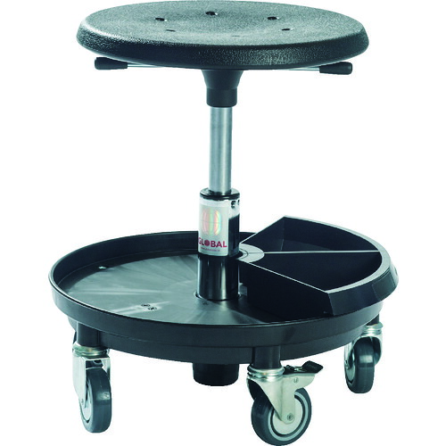 Global SIGMA 400P 工具トレー付作業チェア 樹脂製ベース 座高37~50cm [2030013000] 2030013000 販売単位：1 送料無料｜ルーペスタジオ