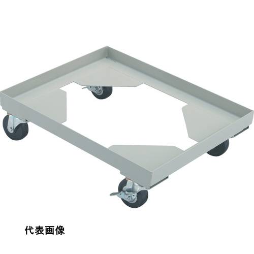 TRUSCO トラスコ中山 箱台車 内寸520X370 ゴム車 自在ストッパー付X2 [B-1BGS] 販売単位：1 送料無料